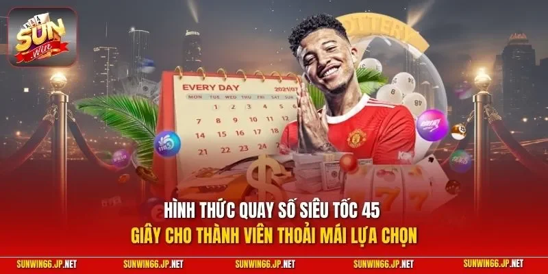 Xổ Số Siêu Tốc – Hình Thức Quay Cầu Thu Tiền Lời Lớn 2026 3 Sunwin Hình thức quay số siêu tốc 45 giây cho thành viên thoải mái lựa chọn
